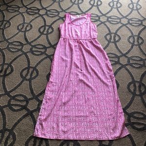 Michael KORS Ikat Print Pink Maxi Dress M